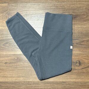 Vuori Bayview Thermal Leggings Womens Medium Gray High Rise Waffle Knit VW465